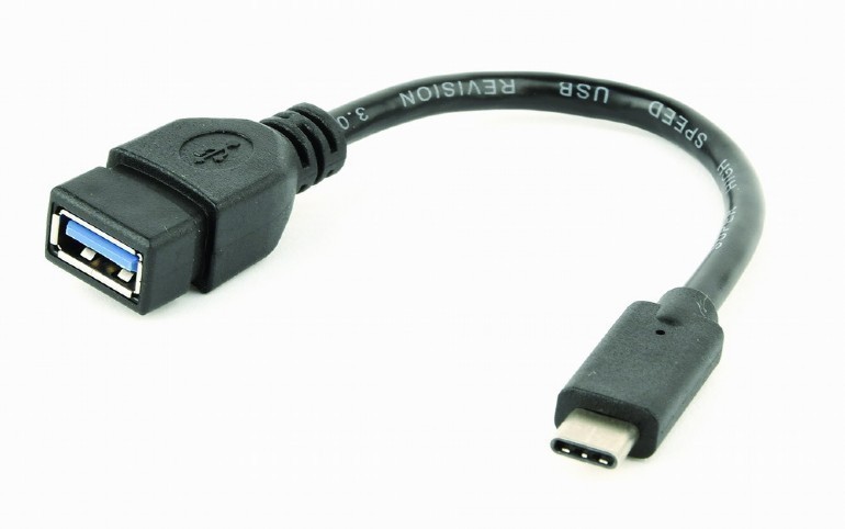 Adaptor OTG USB-C la USB-A Gembird 20cm Negru