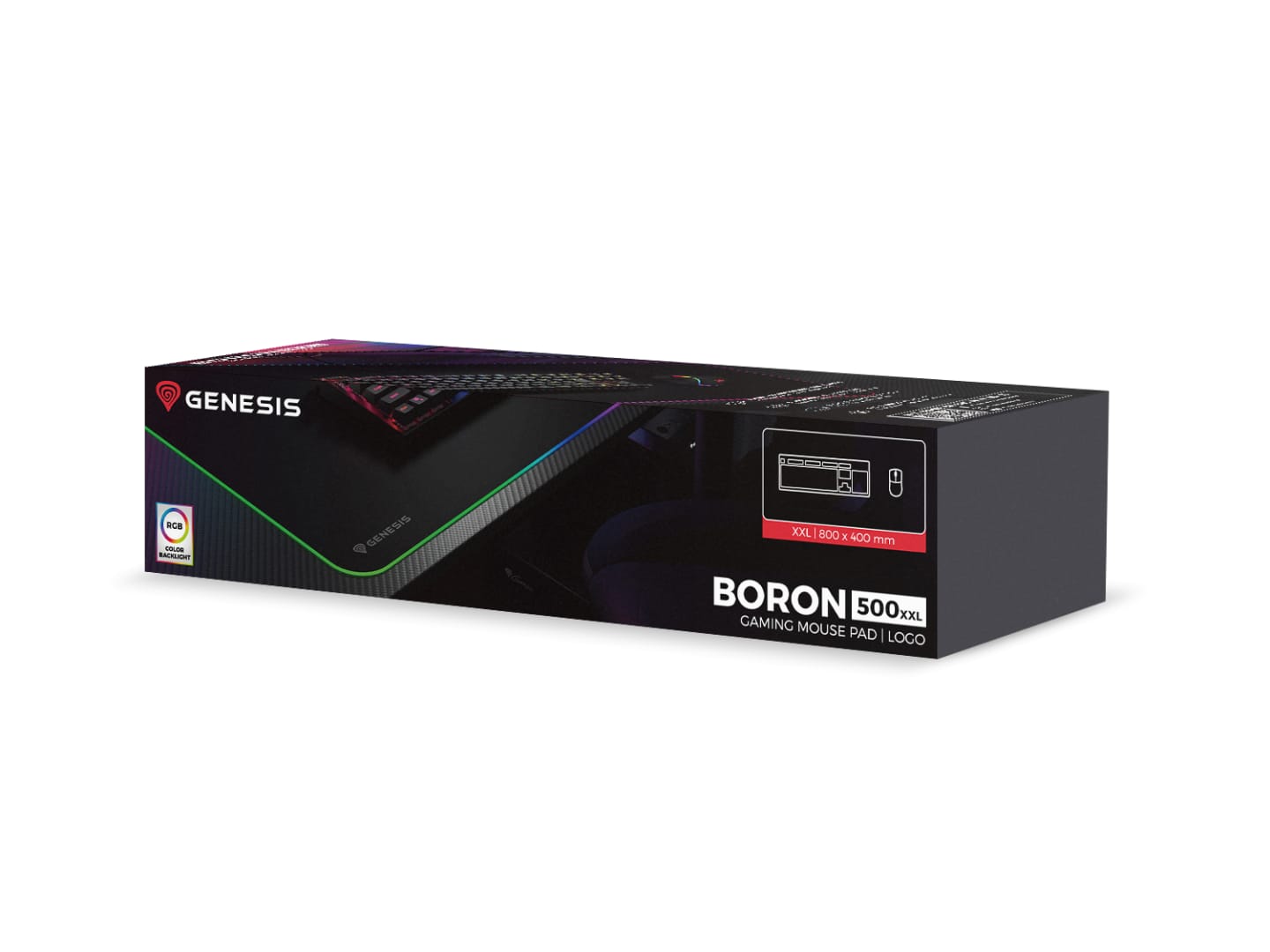 Mousepad Genesis Boron 500 XXL RGB 800x400mm Gaming - imagine 8