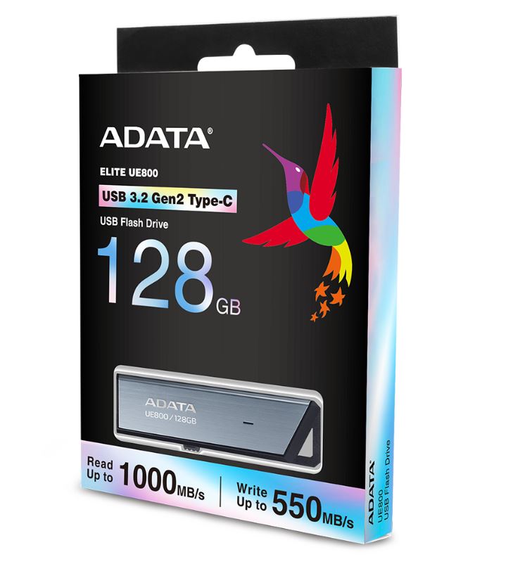 Memorie USB-C 128GB ADATA UE800 - Ultra Rapidă, Retractabilă - imagine 2