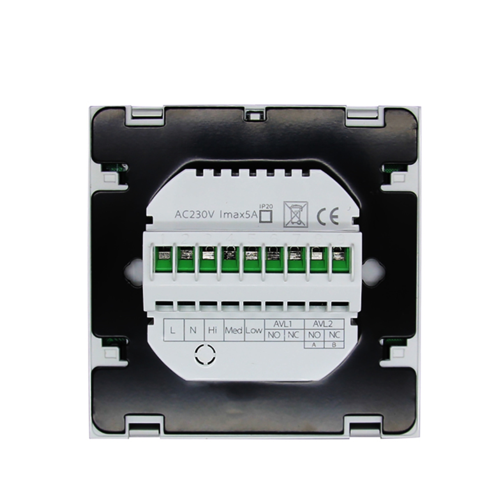 Termostat BeOk TDS21-AC2 HVAC, Control 3 Nivele, Alb - imagine 4