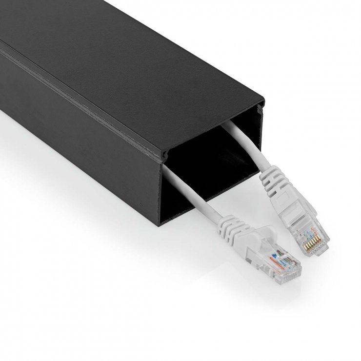 Canal Cablu Aluminiu 40mm Nedis Negru