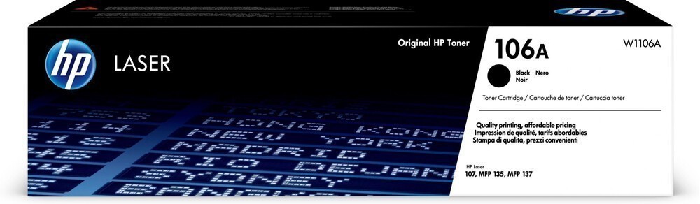 Toner HP W1106A Original 106A - 1000 Pagini pentru LaserJet