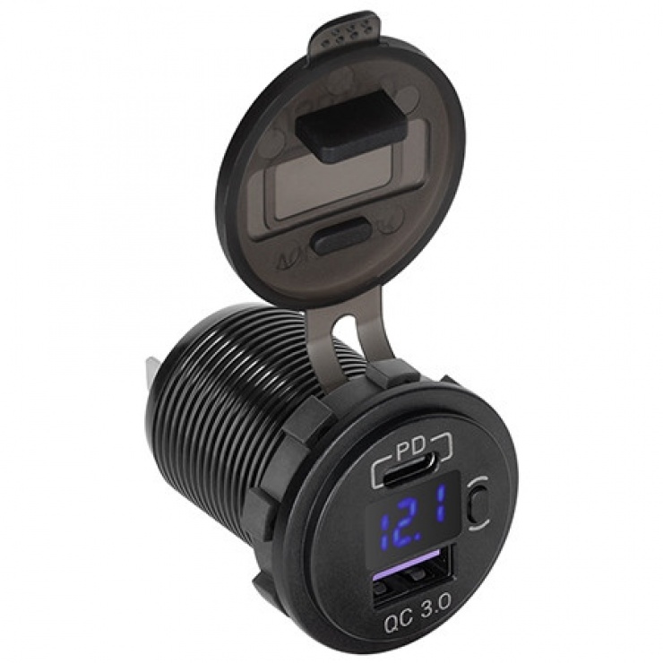 Încărcător Auto USB-C 48W OEM QC 3.0