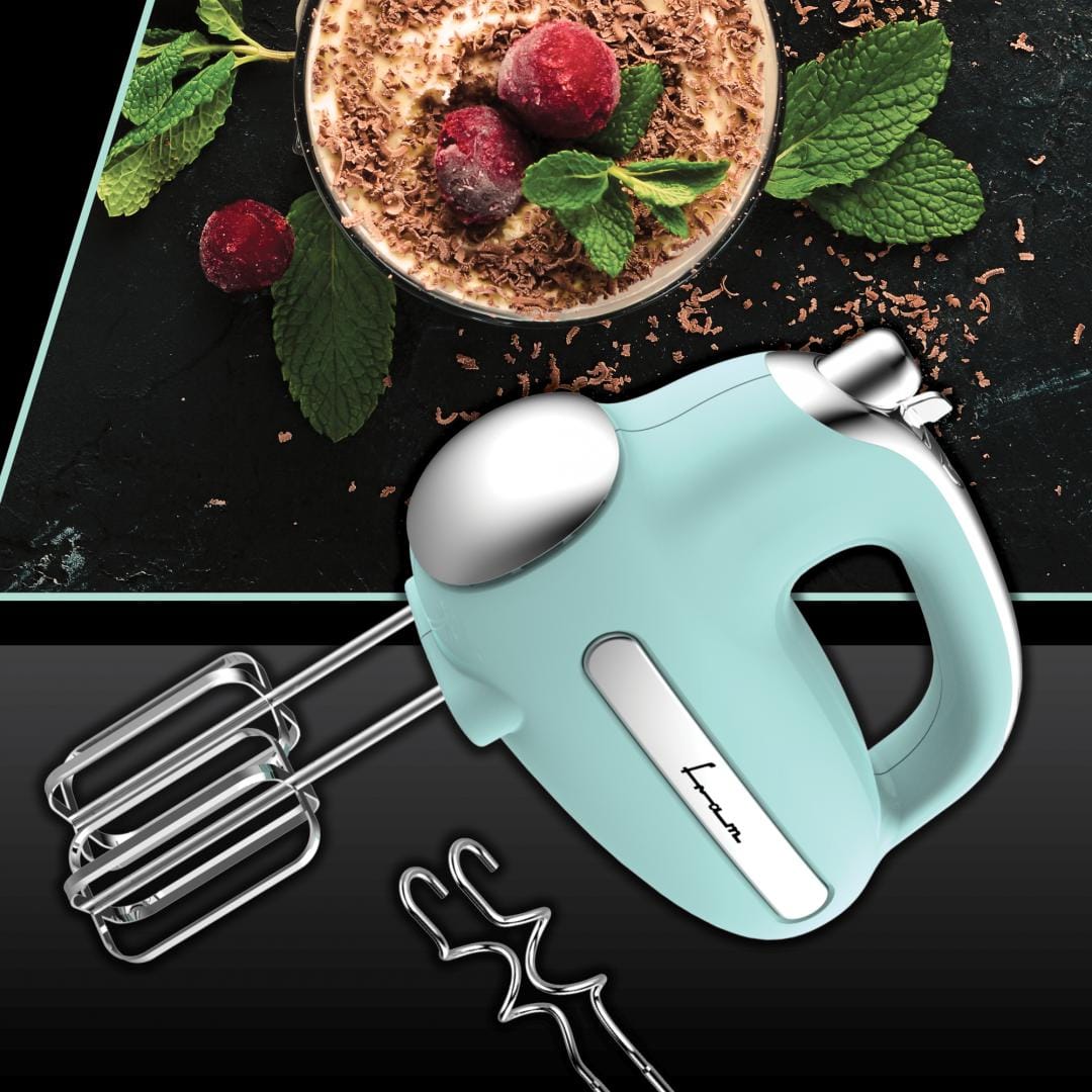 Mixer de Mână Fram FHM-3005GR 300W 5 Viteze Teluri Inox - imagine 5
