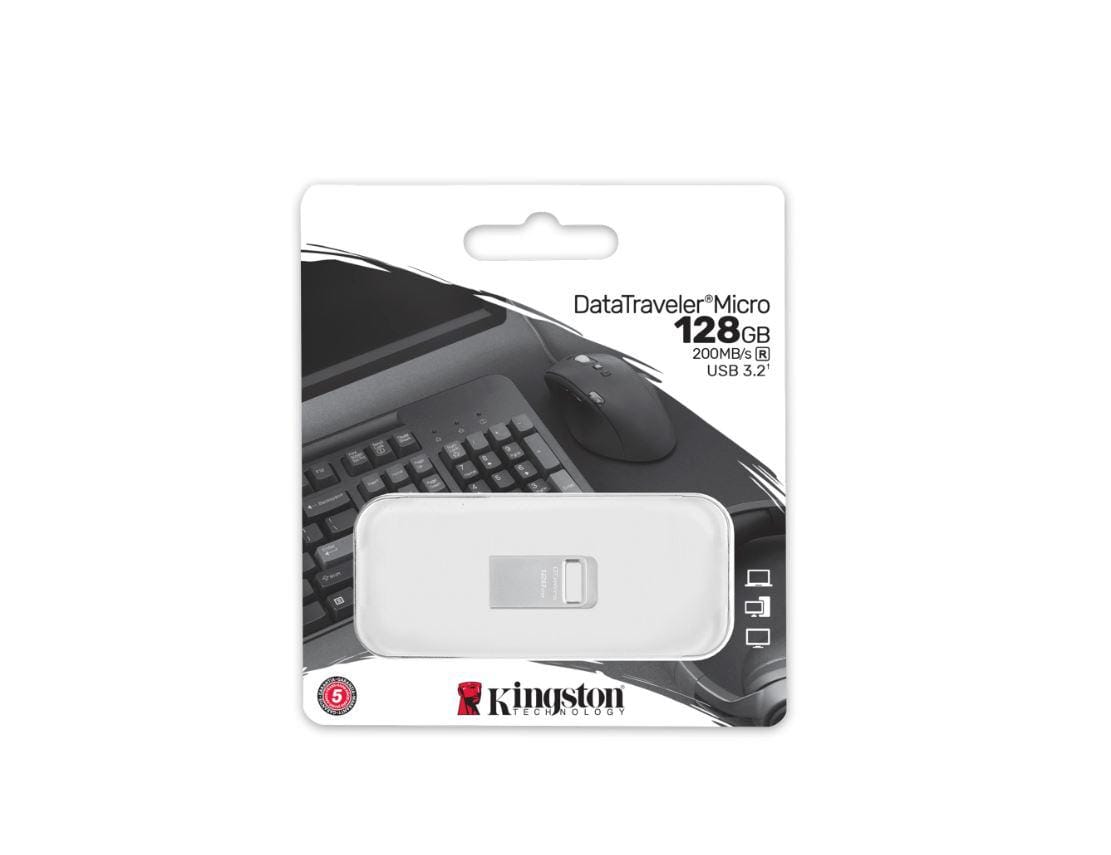 Memorie USB Kingston 128GB USB 3.2 - Viteze Rapide, Design Metalic - imagine 4