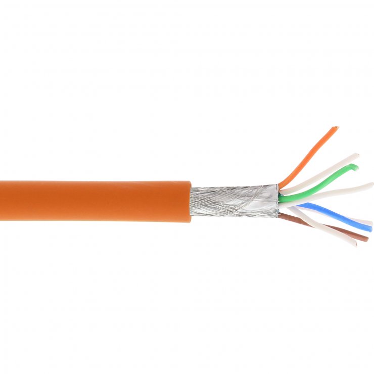 Rola Cablu RJ45 Cat.6A S/FTP 100m InLine Orange