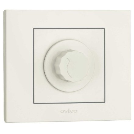 Variator Ovivo Grano 800 W 16A Alb, montaj încastrat