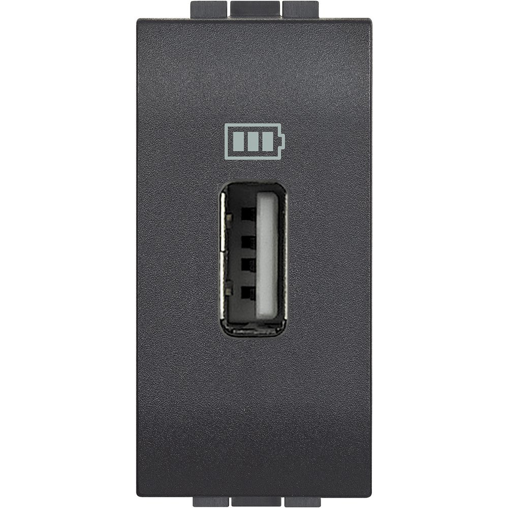Încărcător USB Bticino Living Light, Antracit
