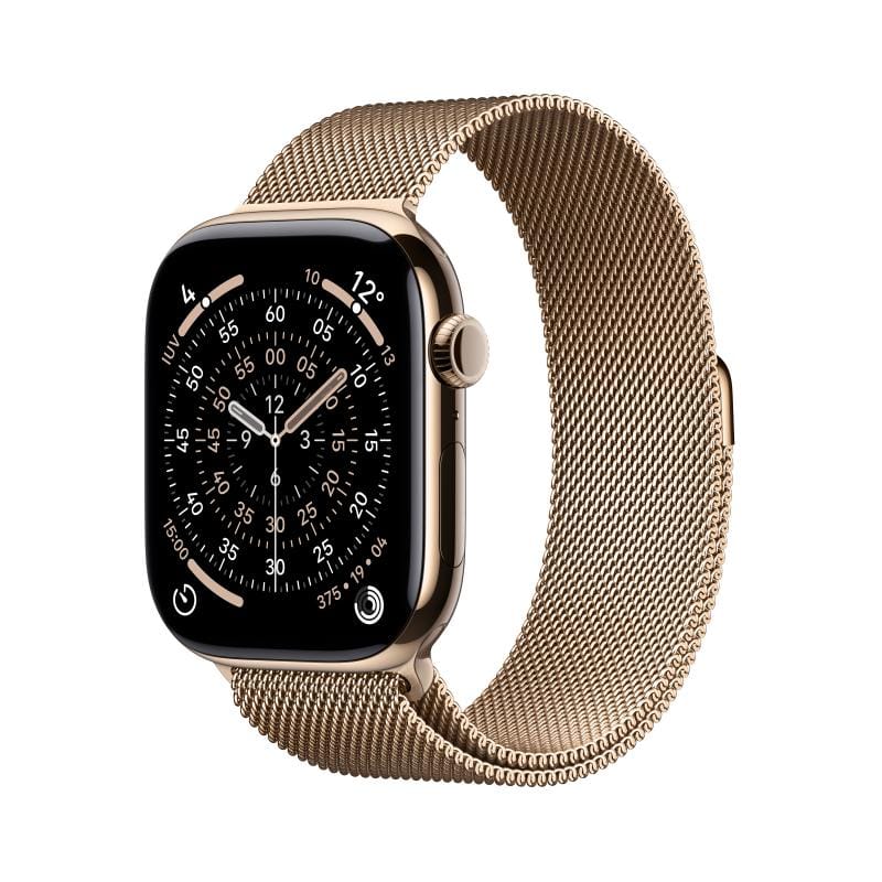 Apple Watch Series 11 GPS+Cellular 46mm Gold Titanium - Premium - imagine 2