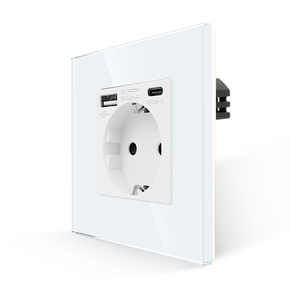 Priza Sticla Luxion USB-C 20W | Incarcare Rapida