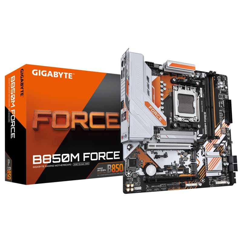 Placă de bază Gigabyte B850M FORCE AM5 mATX - PCIe 5.0 și DDR5 - imagine 2