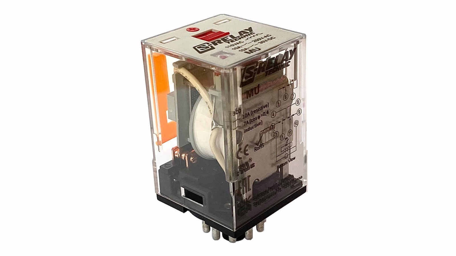 Releu Schrack MU226230, 2CO, 10A - Performanță Industrială - imagine 2