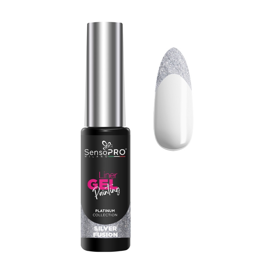 Liner Gel UV SensoPRO Silver Fusion 8ml