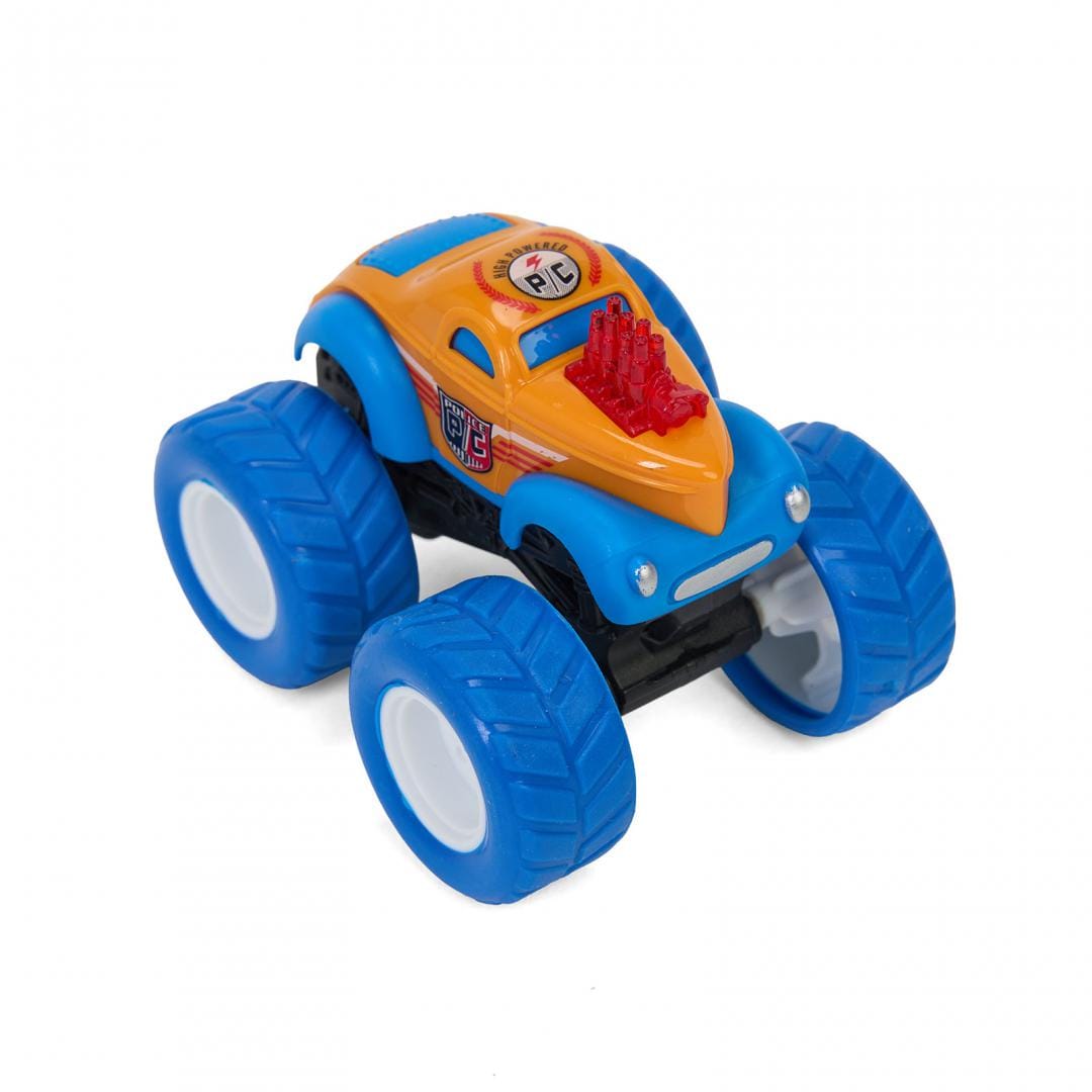 Mașină Poliție Portocalie Momki 8.5cm - Jucărie Inerție - imagine 3