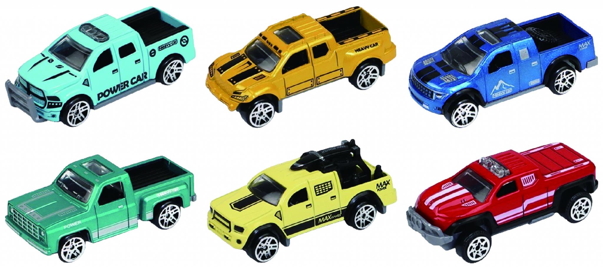 Set 3 Camionete Die Cast 1:64 - Cevodle, Mașinuțe Metal Rezistent
