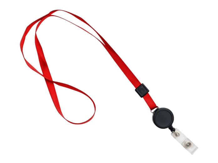 Snur retractabil ecuson rosu OEM CH-425-rd