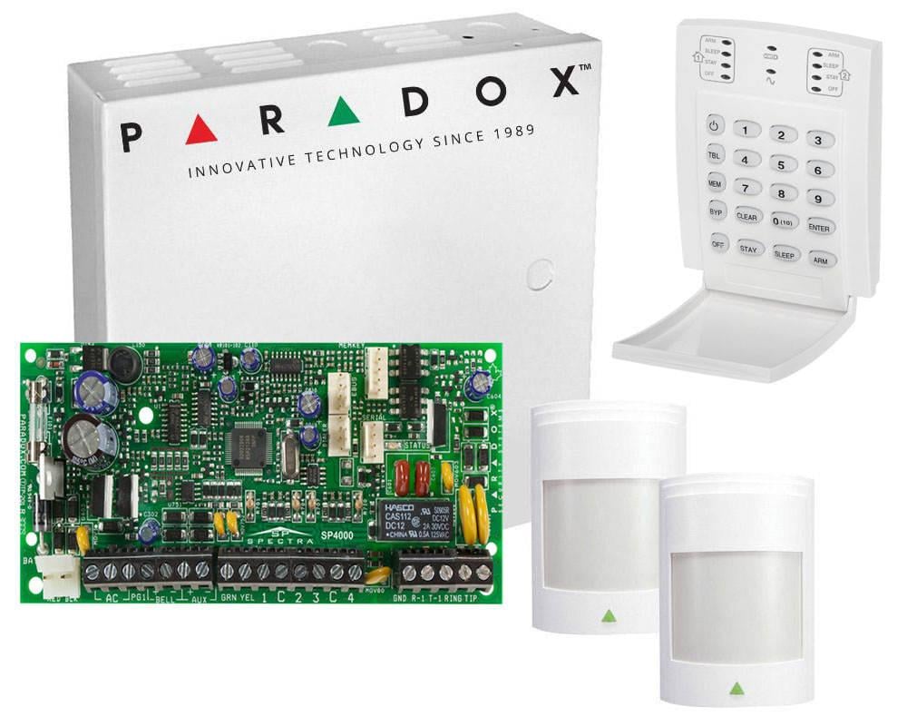 Sistem Alarmă Paradox SP4000 | 2 Zone + Detectoare