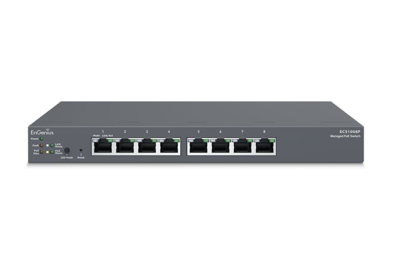 Switch EnGenius 8-Port PoE Gigabit Managed - Cloud Management - imagine 2