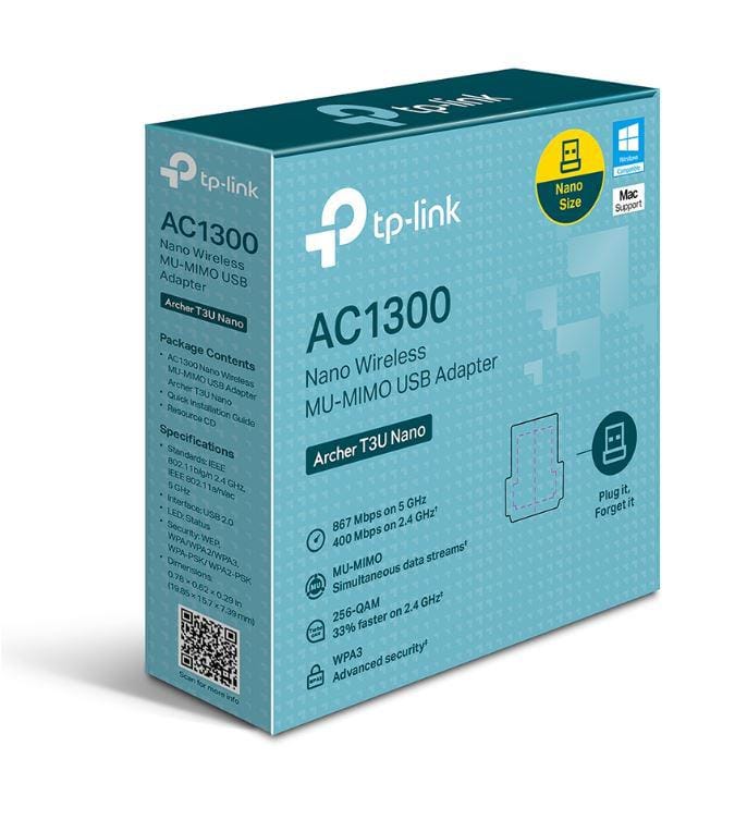 Adaptor USB Wireless TP-Link AC1300 Archer T3U Nano - Compact - imagine 5