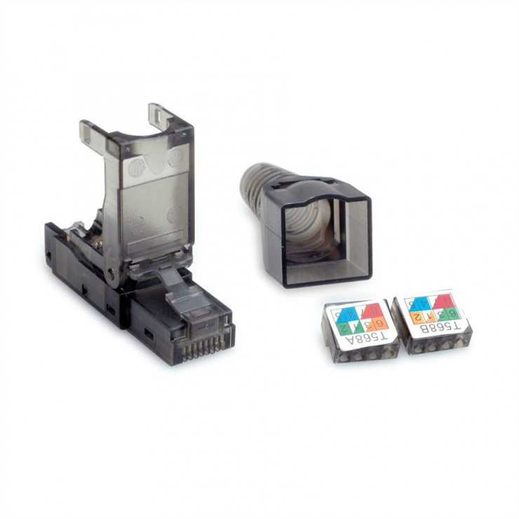Conector RJ45 Cat.6 Value, UTP fir solid