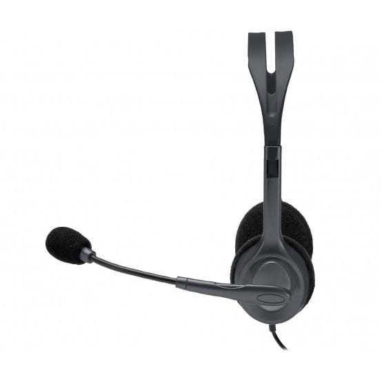 Căști Logitech H111 cu Fir, Microfon Ajustabil, Negru - imagine 4