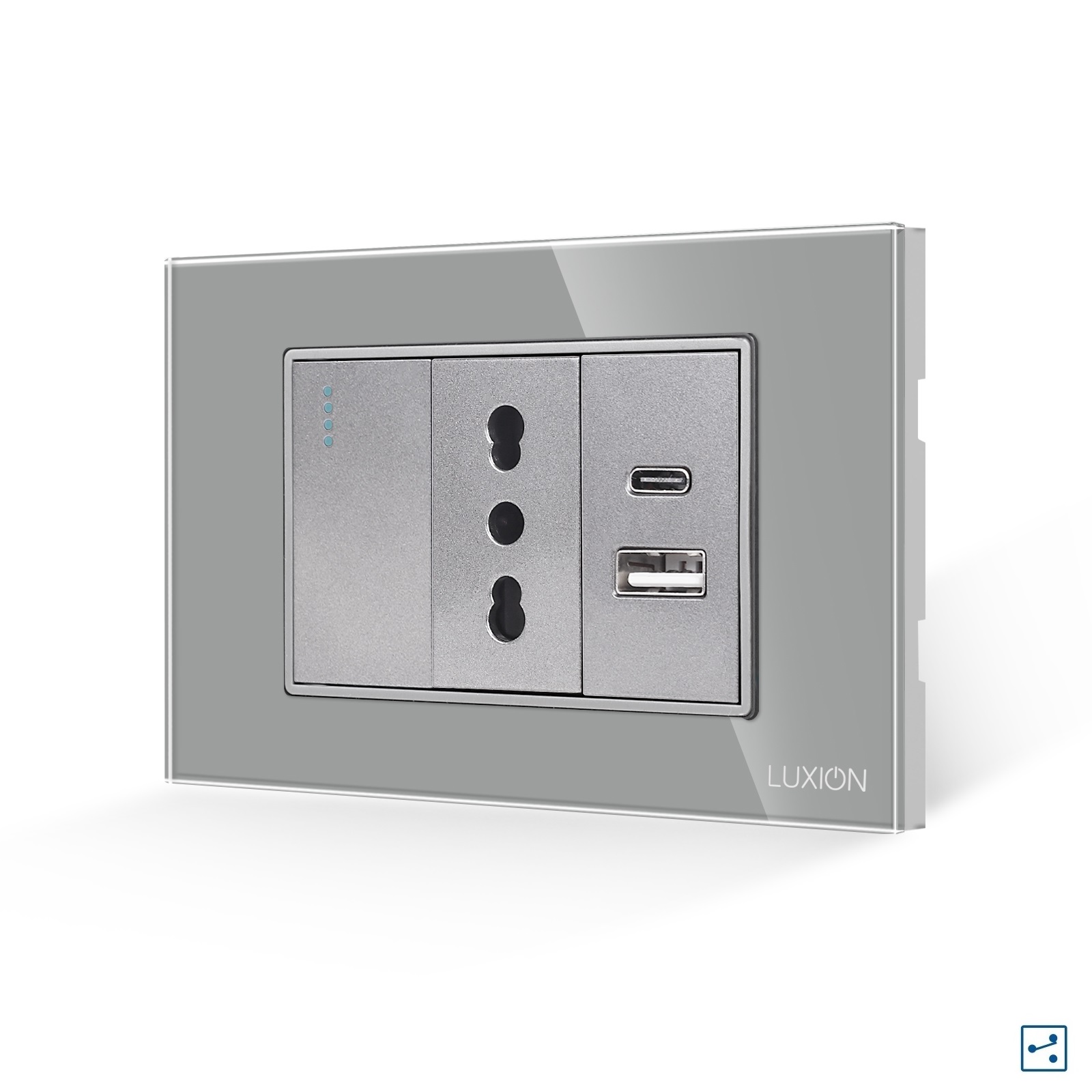 Întrerupător Cap Scară + Priză USB A+C LUXION IP44 - imagine 13