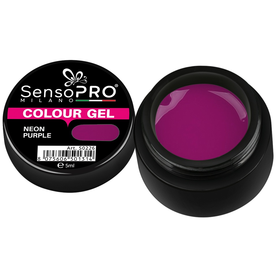 Gel UV Neon Purple SensoPRO, 5ml