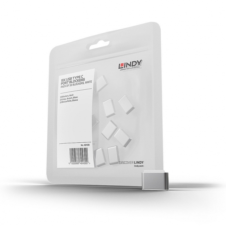Set 10 Port Blocker USB-C Lindy | Securitate Maximă