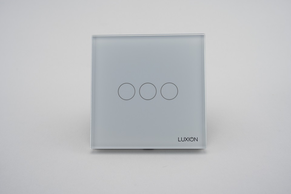 Intrerupator Triplu Touch Sticla LUXION, 500W - imagine 5