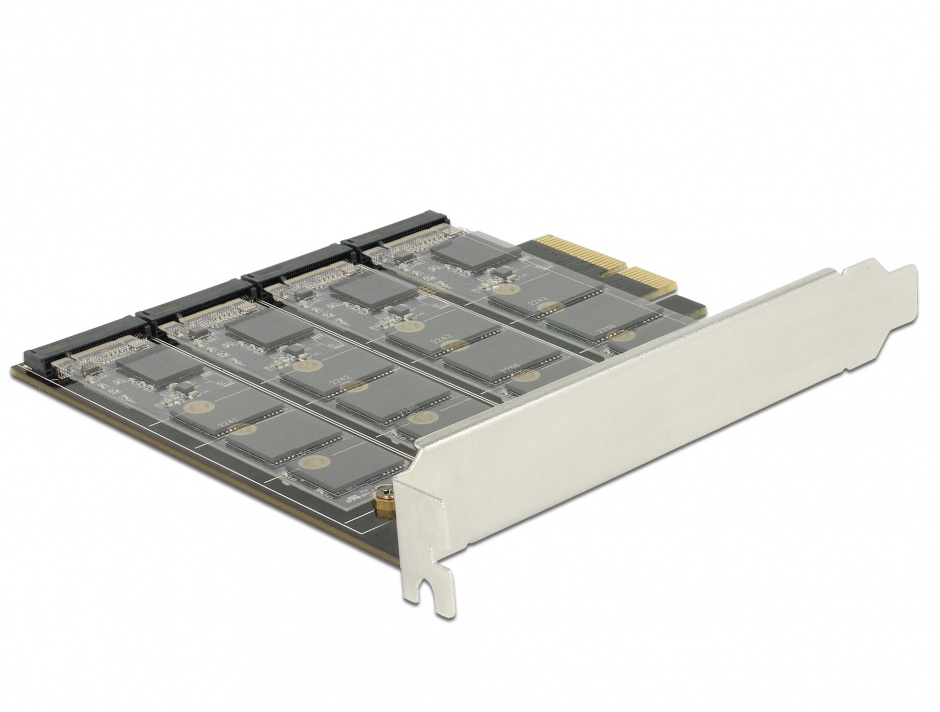 Delock 89888 PCIe RAID cu 4 Sloturi M.2 SATA