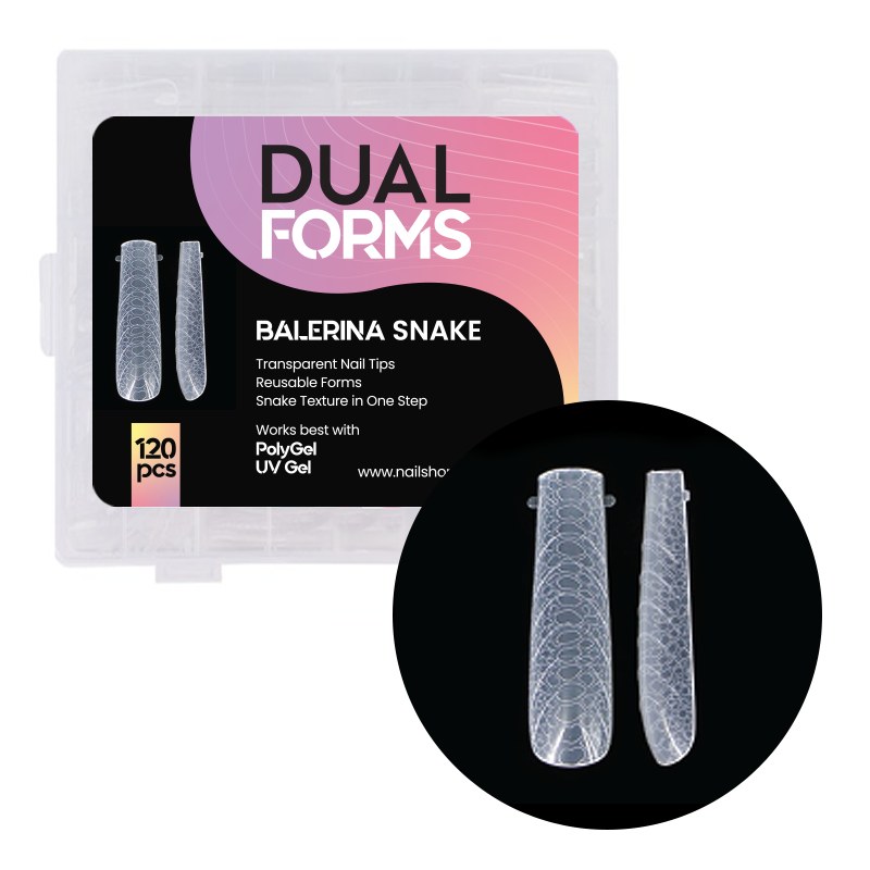 Tips Balerina Snake Dual Forms - 120 buc Nailshop