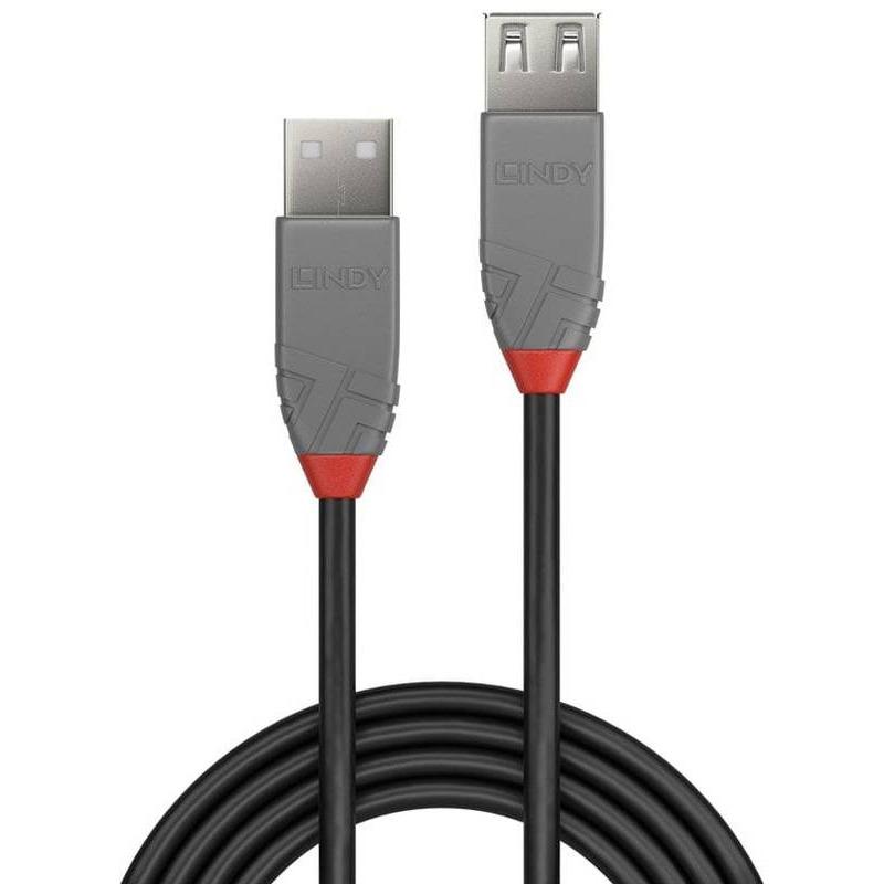 Cablu USB 2.0 Extension 3m Lindy - Conectivitate Premium - imagine 2