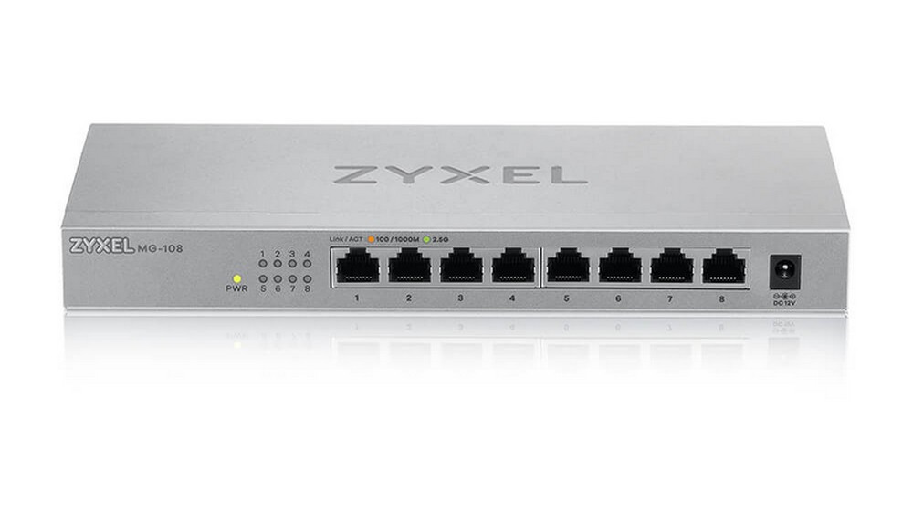 Switch Zyxel XMG-108, 8 Porturi 2.5G, Uplink 10G SFP+