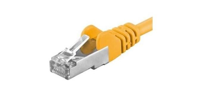 Patchcord Premiumcord CAT6A SFTP 1m Galben