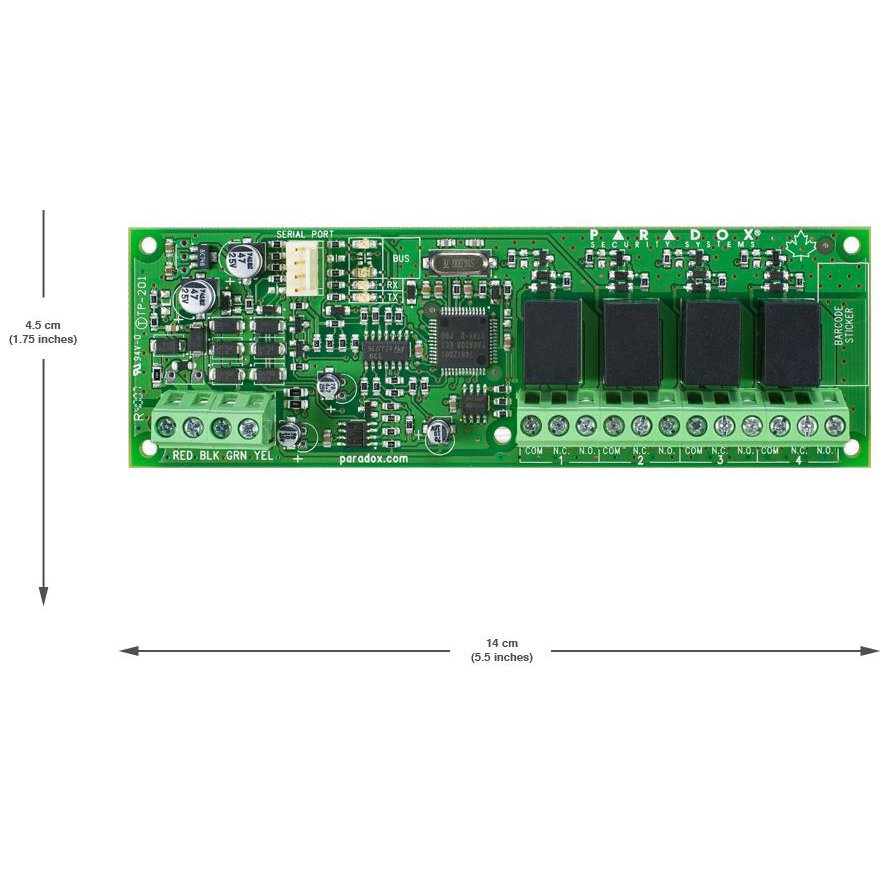 Modul Extensie Paradox PGM4, 4 Ieșiri Releu