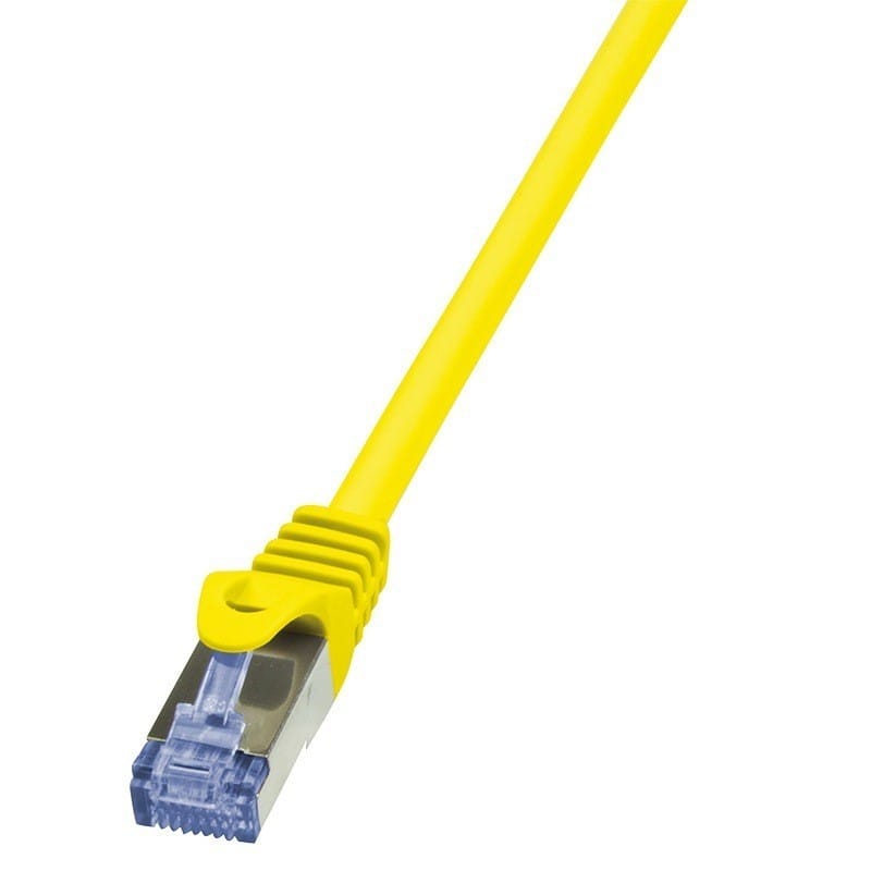 Cablu Patch Cord Cat6a LogiLink 1m S/FTP LSZH 10Gbps Galben - imagine 2