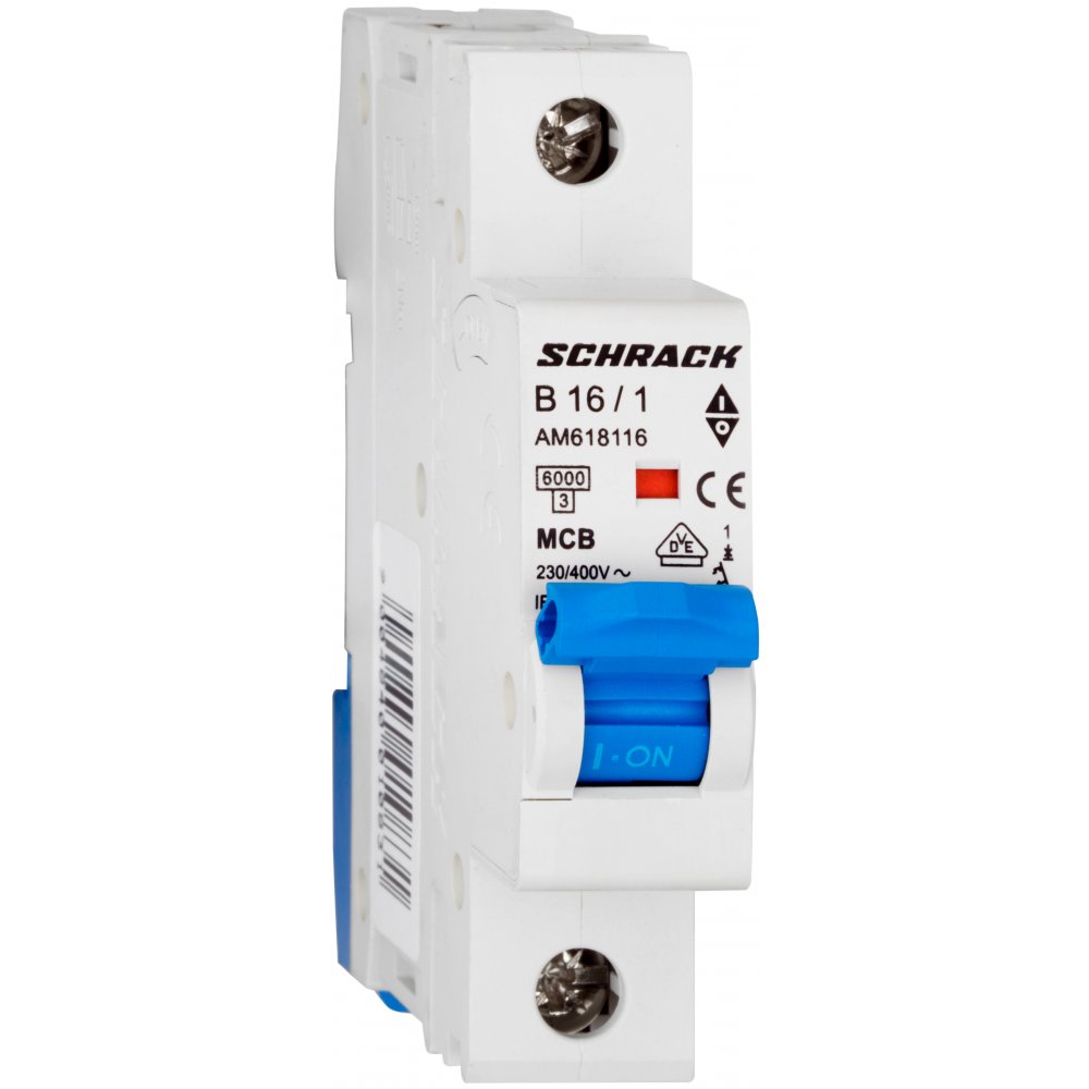 Siguranta Schrack 1P 16A Curba B 6kA AM618116