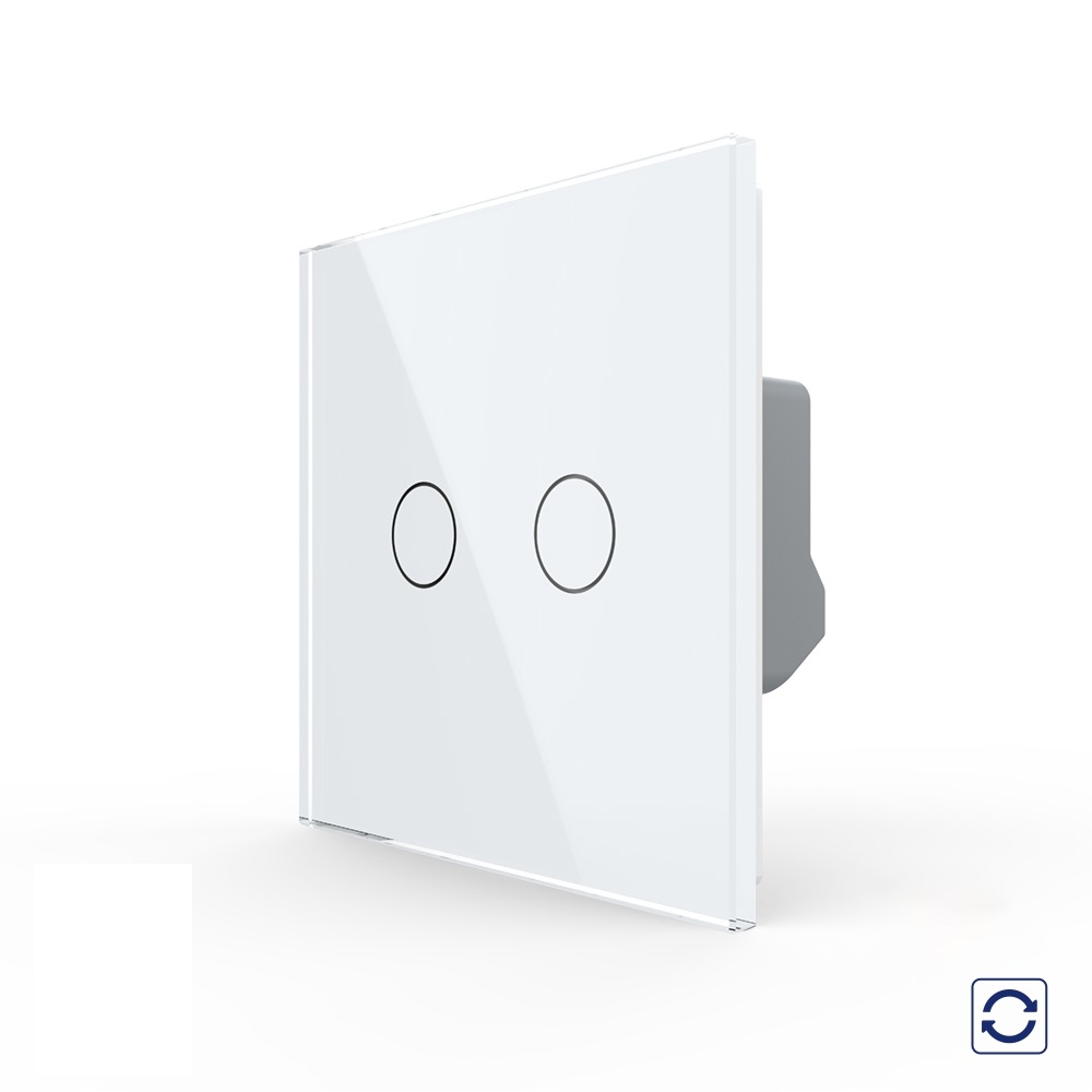 Intrerupator Dublu Touch LIVOLO cu Reset si Contact Uscat