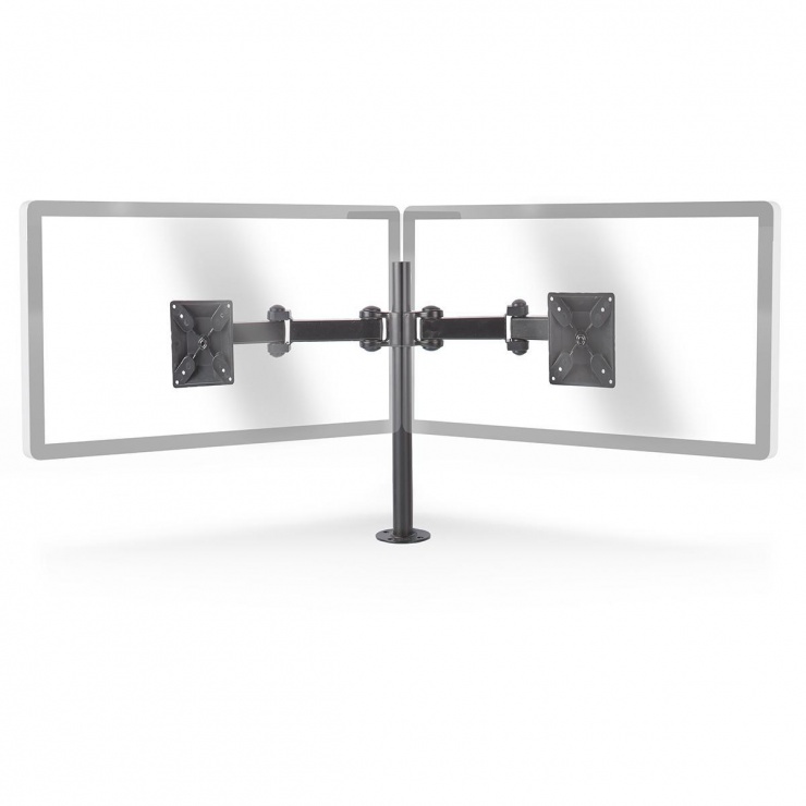 Suport Dublu Monitor Nedis ERGODMM100BK