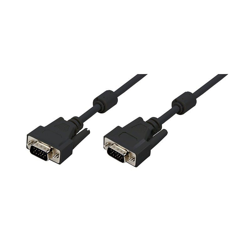 Cablu Video Logilink 15m, Dublu Ecranat, Negru - imagine 2