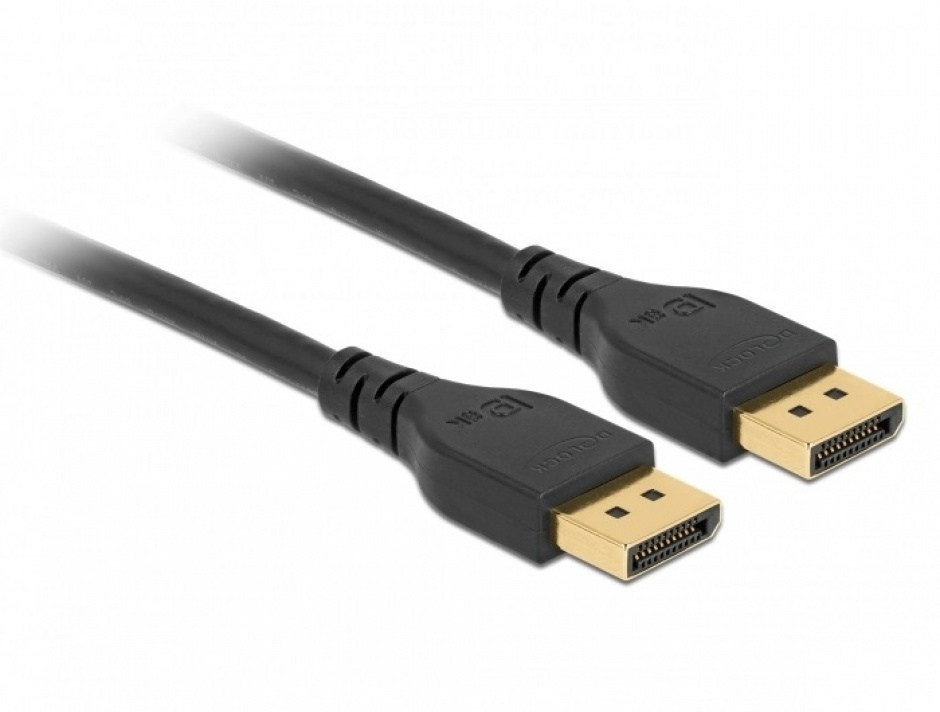 Cablu DisplayPort 8K Delock 1m, Negru