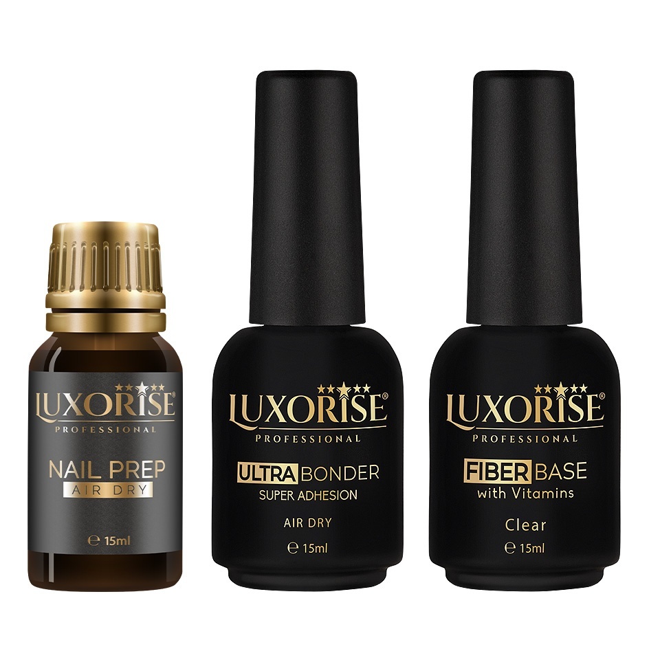 Set LUXORISE Nail Prep, Base & Bonder 15ml