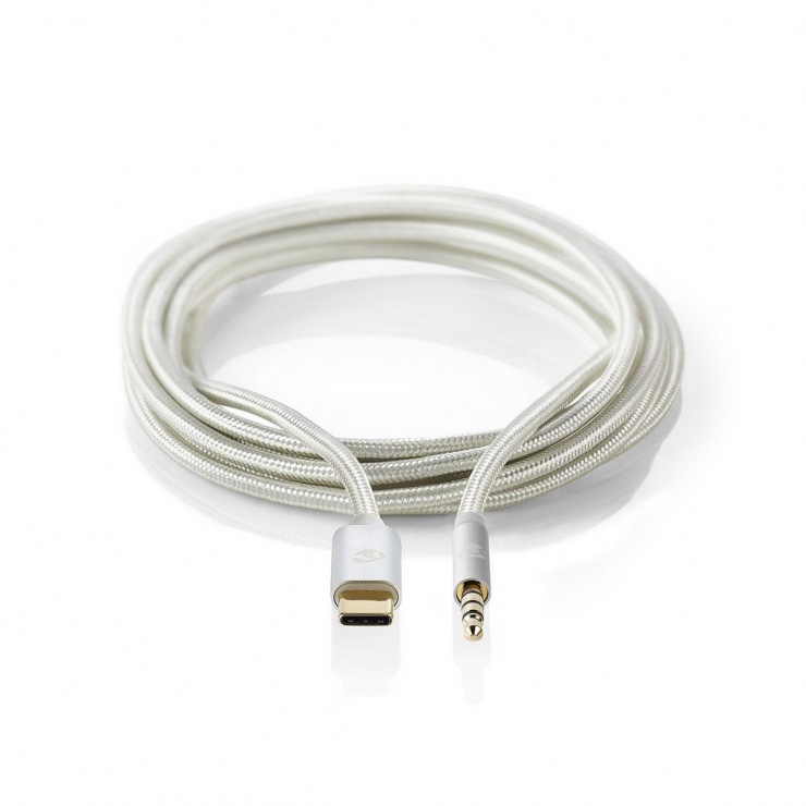 Adaptor USB-C la Jack 3.5mm Nedis, 1m