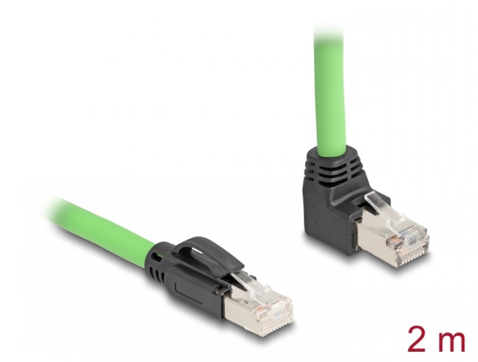 Cablu RJ45 Cat.6A SFTP 2m Delock Industrial