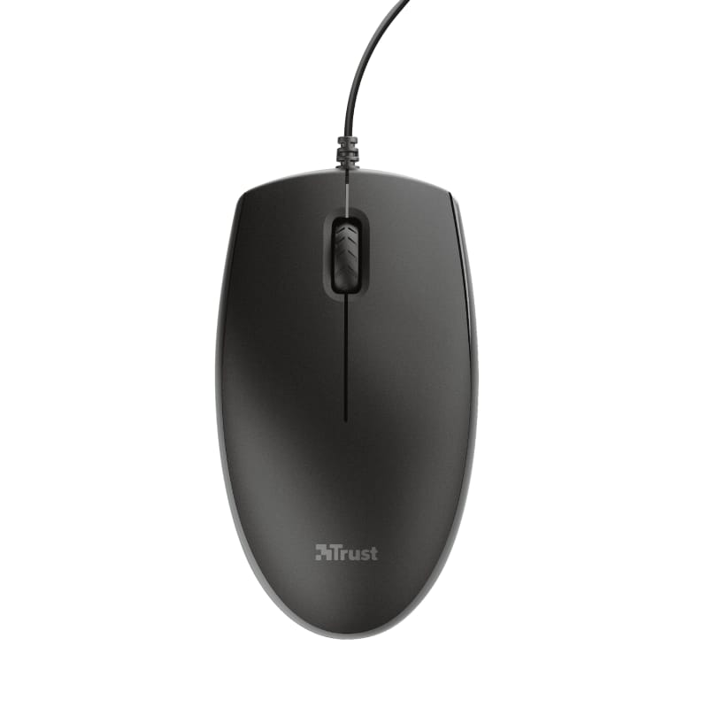 Kit Tastatura + Mouse Trust Primo Wired Negru - Ergonomic - imagine 3