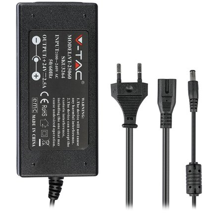 Sursa alimentare SMPS slim 24V 2.5A 60W V-TAC pentru LED