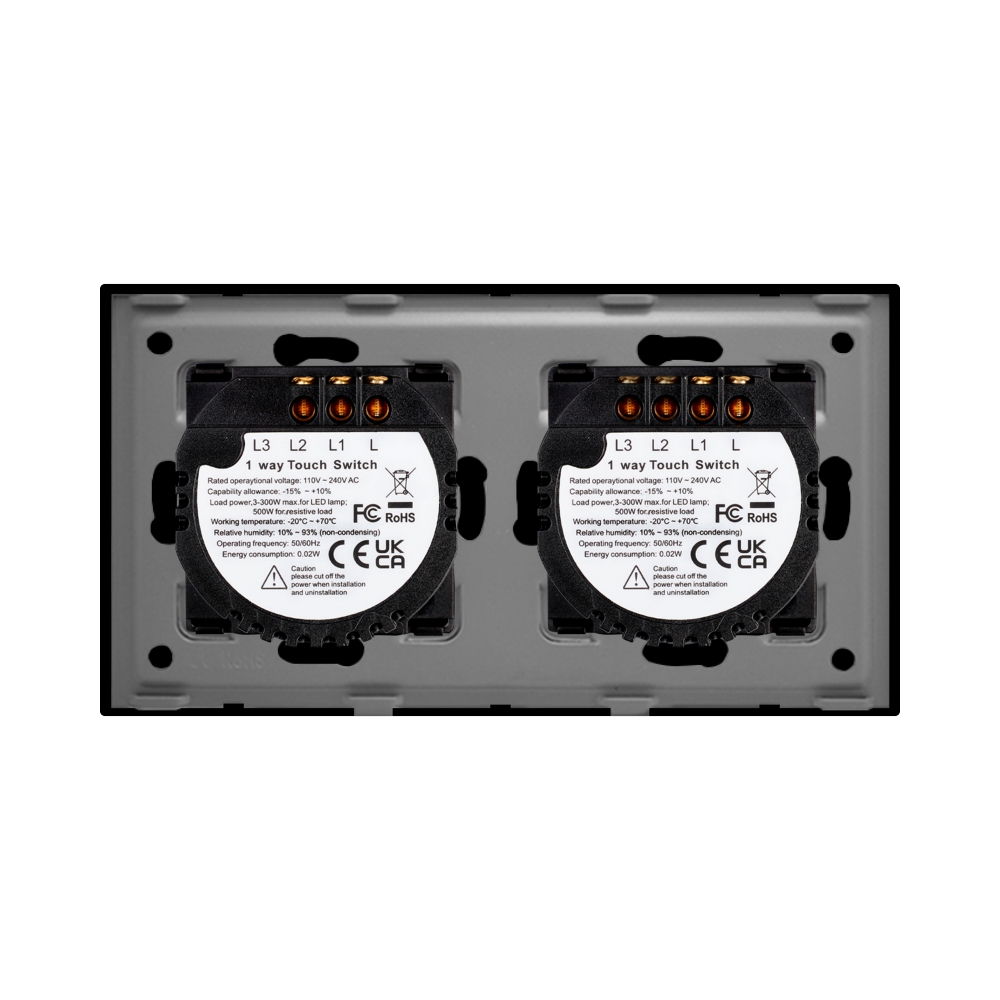 Intrerupator Touch Triplu+Dublu Luxion Sticla - imagine 8