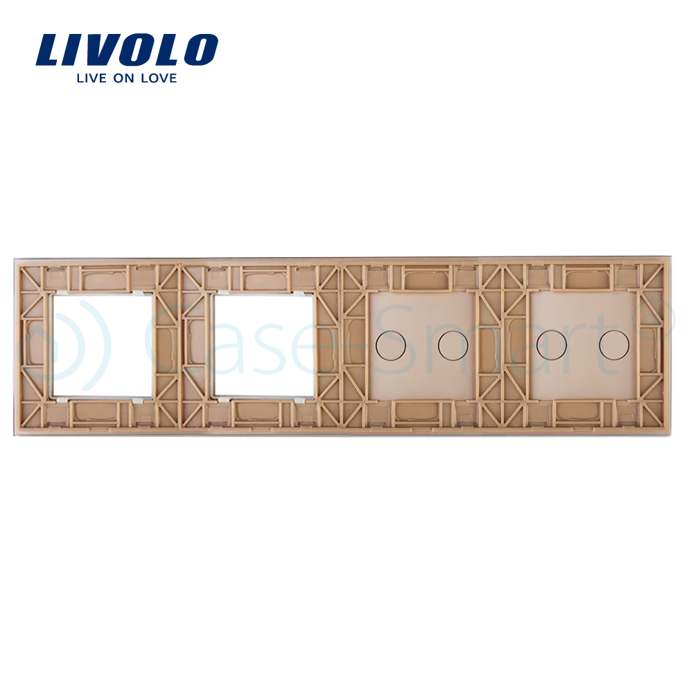 Panou Livolo Touch Sticlă 2 Prize 2 Întrerupătoare - imagine 6
