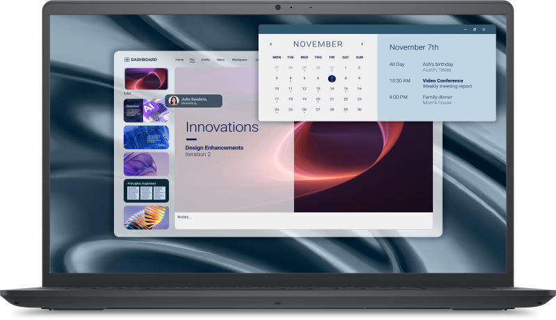 Laptop DELL PRO 15 ESSENTIAL PV15255, AMD Ryzen 3 7320U, 8GB, 512GB