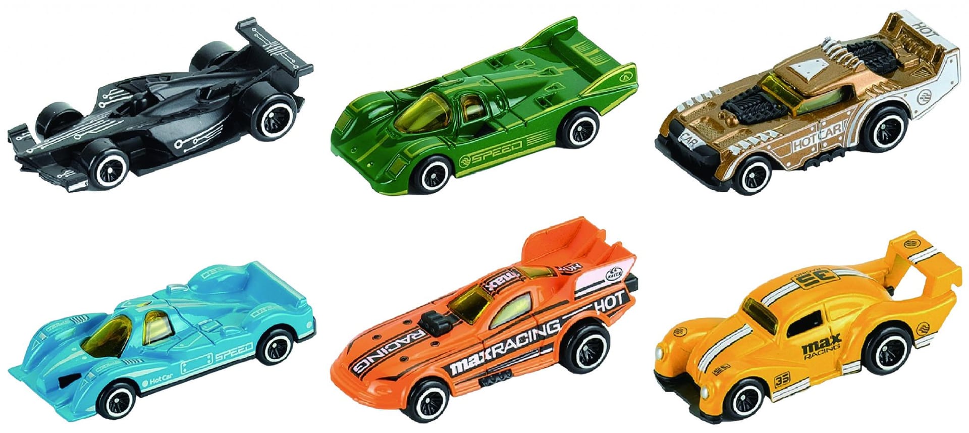 Set 6 Masini Curse Die Cast 1/64 - Cevodle, 7.5cm - imagine 4